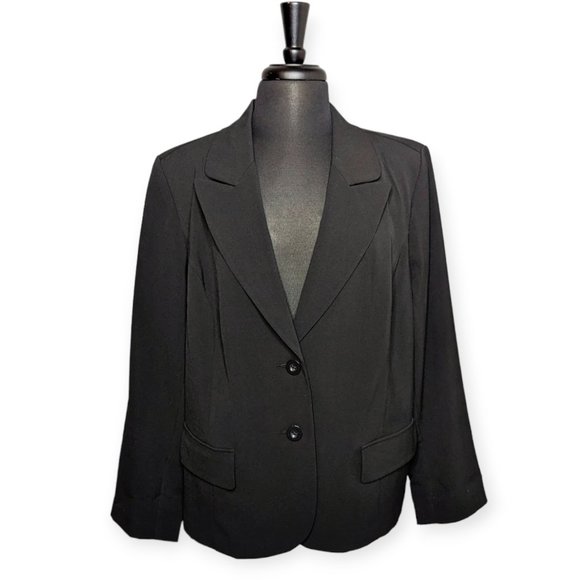 Studio 1940 Black Button Front Blazer NWT Size 18W - Picture 1 of 15